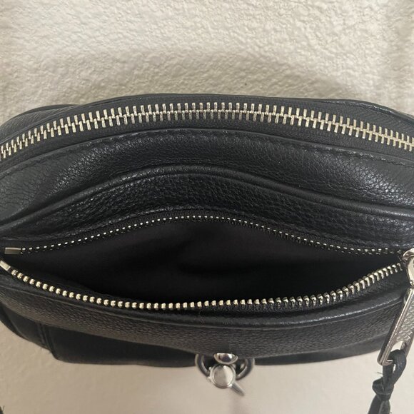 Rebecca Minkoff 100% Genuine Leather Black Crossbody Bag - Picture 8 of 10